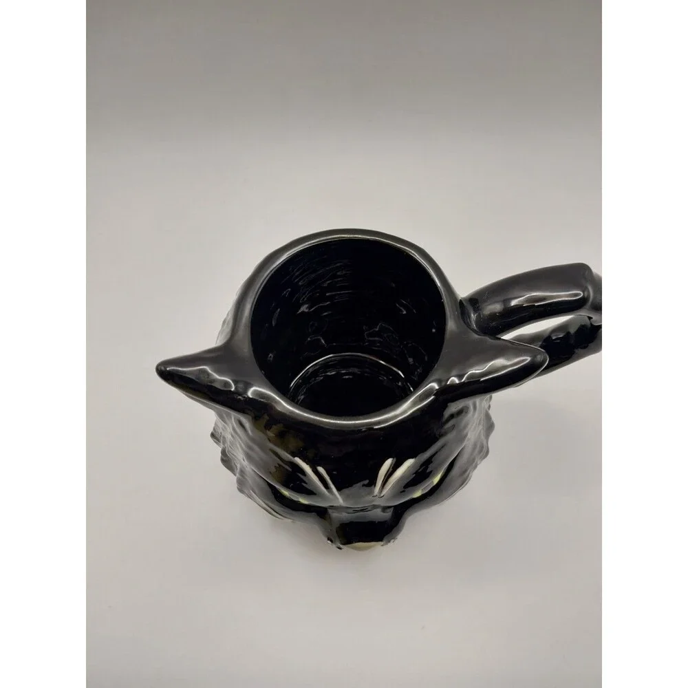 Williams Sonoma Figural Black Cat Coffee Mug Cup Halloween 2024